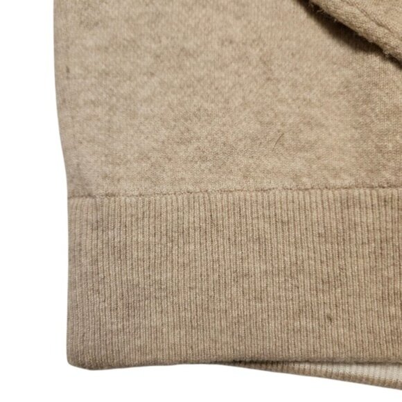 Vince Womens Cashmere Blend Sweater Knit Beige Crewneck Pullover Small S - Picture 7 of 10